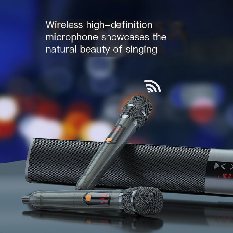Wireless Bluetooth Speaker and Microphone KTV Set