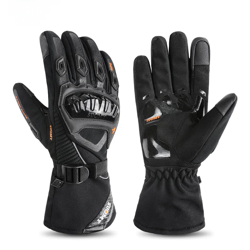 SUOMY Men's Winter Motorcycle Gloves - Waterproof Touchscreen