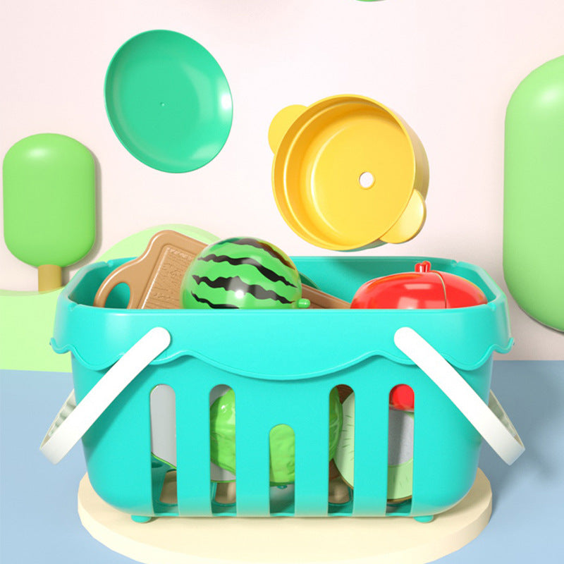 Qieqiele Toy Fruits and Vegetables Kitchen Play Set