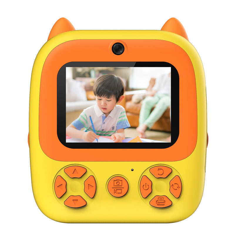 New Kids' Instant Camera with Dual Lenses and Printing