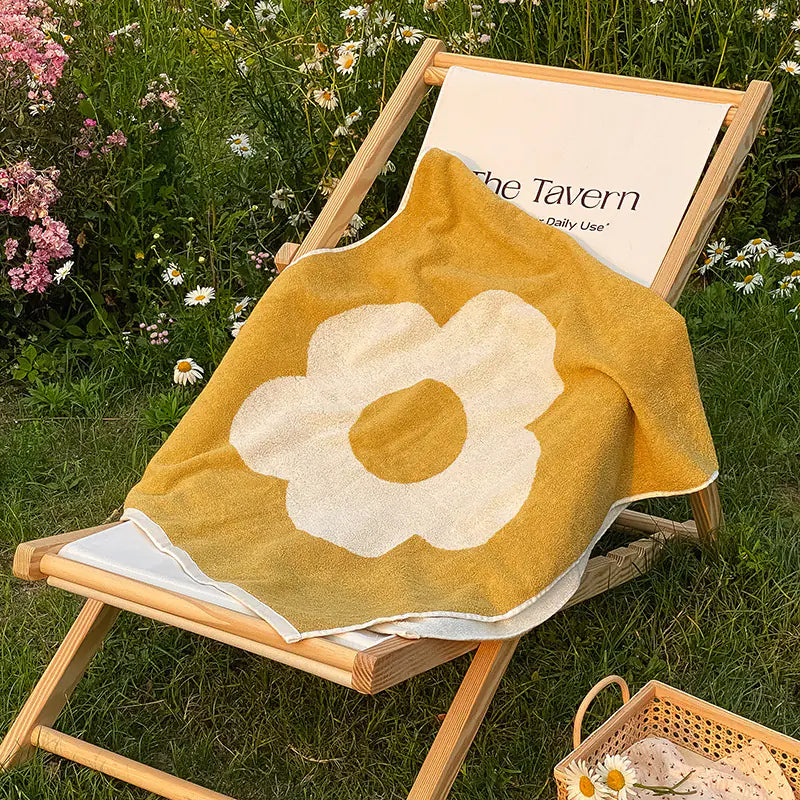Soft Combed Cotton Flower Face Towel for Kids & Home