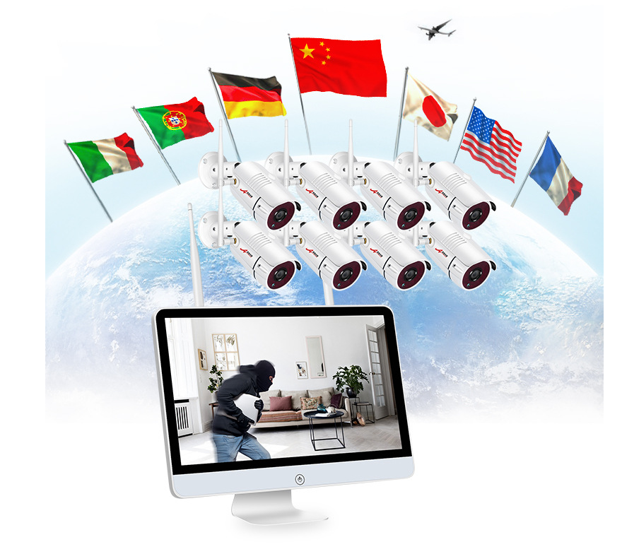 ANRAN 4/8 Channel Wireless Surveillance Camera System