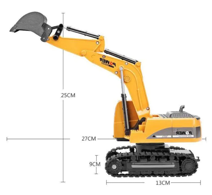 Alloy Remote Control Excavator Toy for Kids
