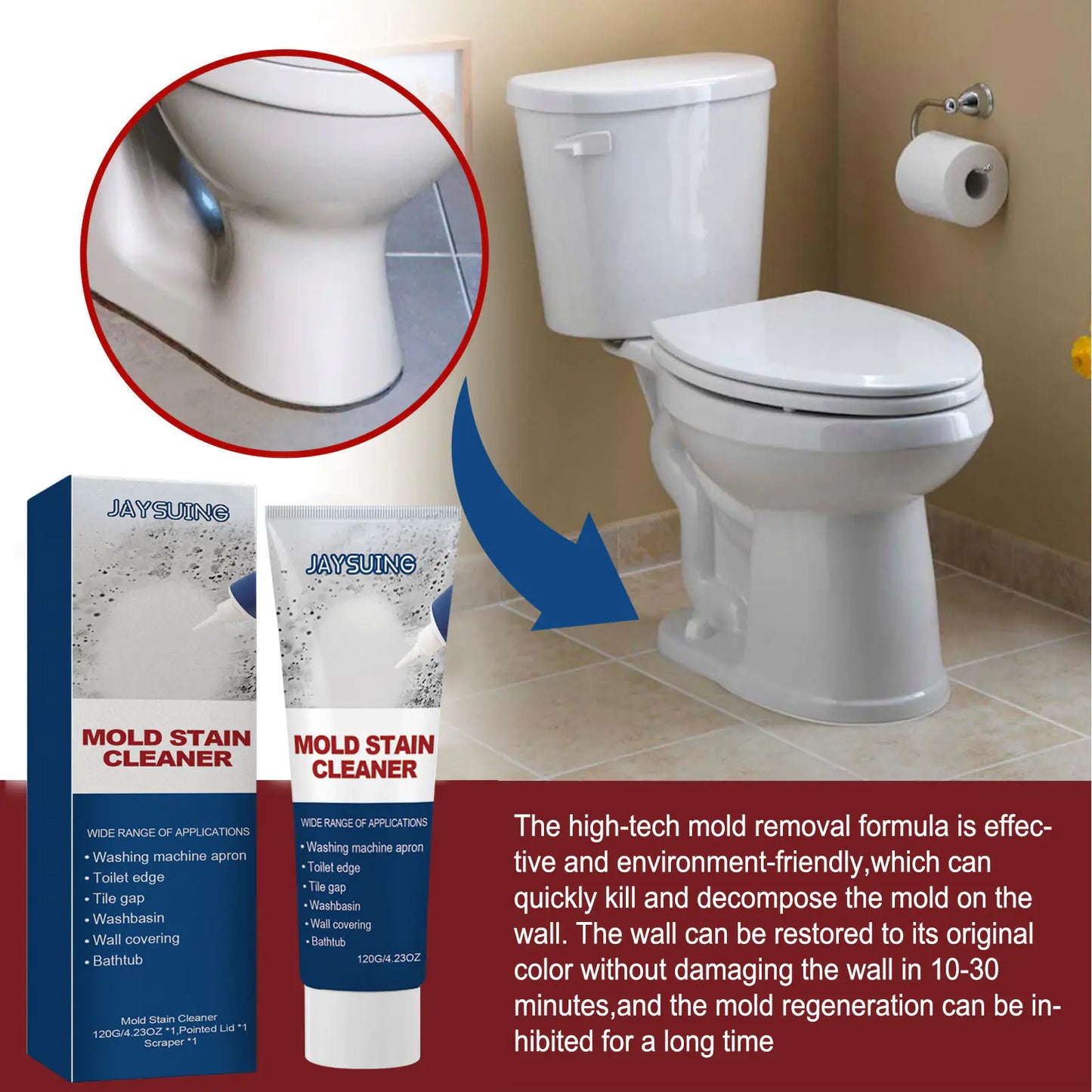 Mold Remover Gel for Home and Kitchen Cleaning