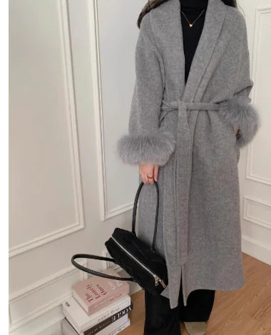 Reversible Cashmere Coat for Women