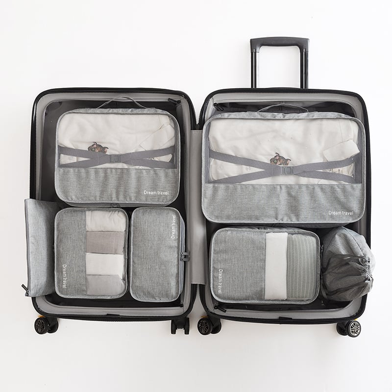 Waterproof Travel Tote Bag Set (7 Pieces)