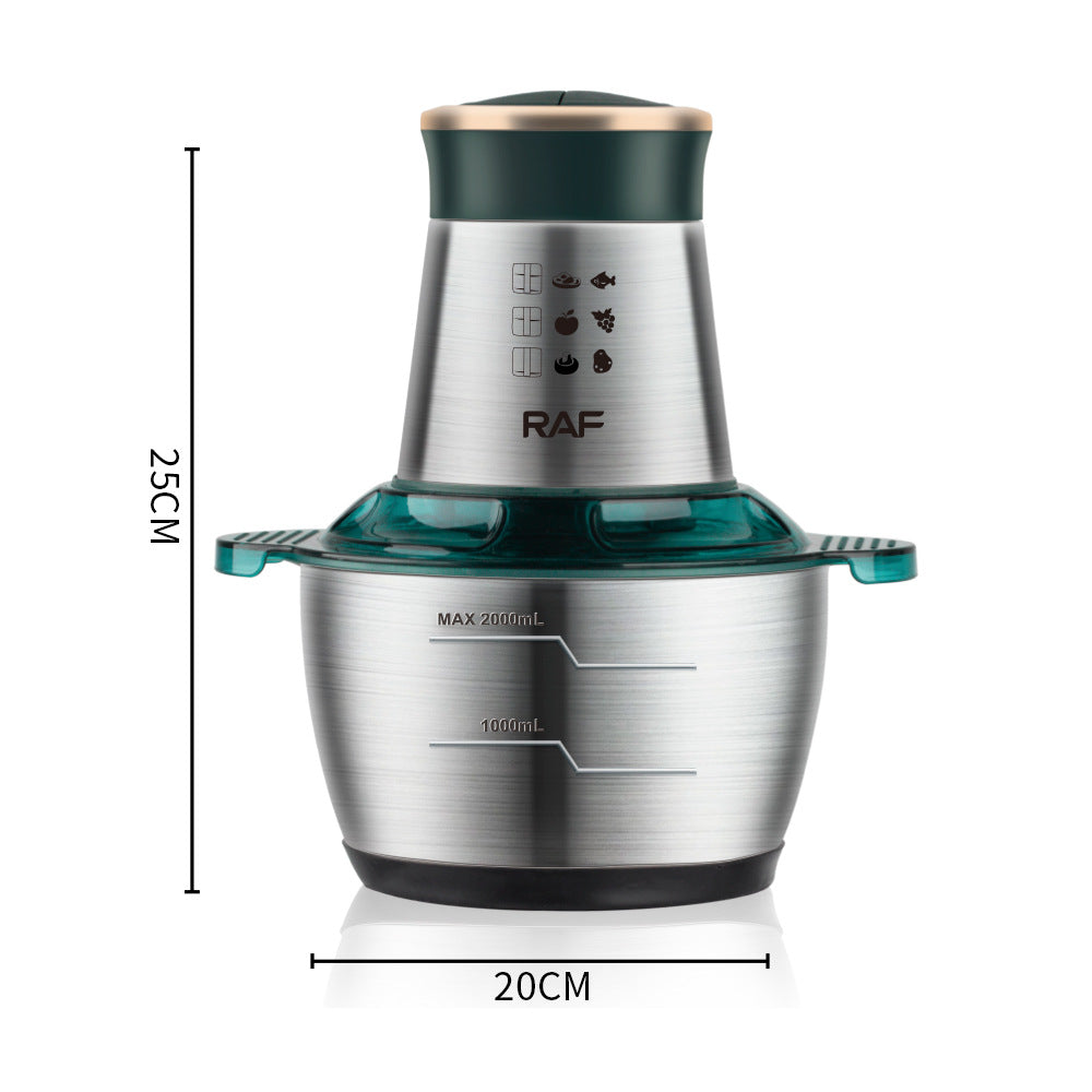 RAF Electric Meat Grinder - Stainless Steel 2L Kitchen Mixer