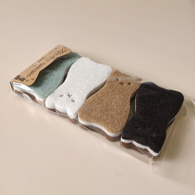 Double-Sided Pet Sponge Brush for Grooming