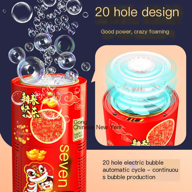 20-Hole Bubble Machine for Weddings and Celebrations