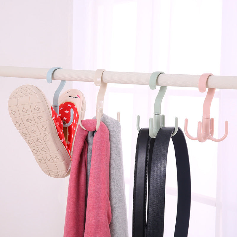 Space Saving Rotated Hanger for Clothes and Accessories