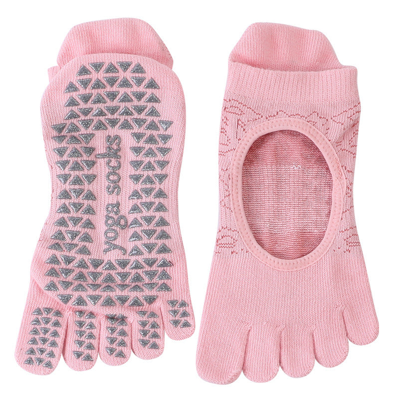 Non-Slip Five Finger Pilates Socks for Ladies