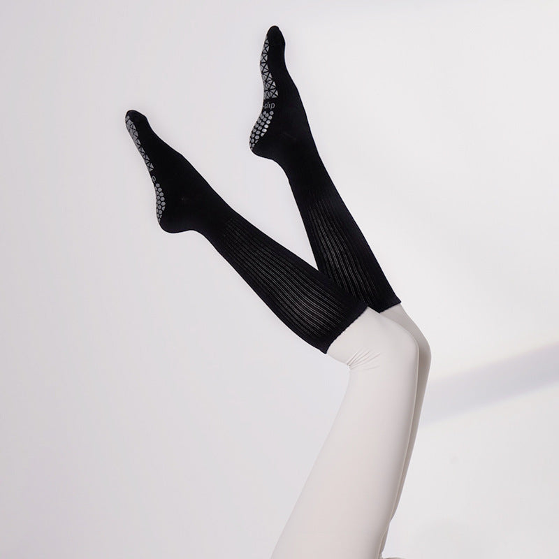 Women's Non-slip Long Pilates Workout Socks for Yoga