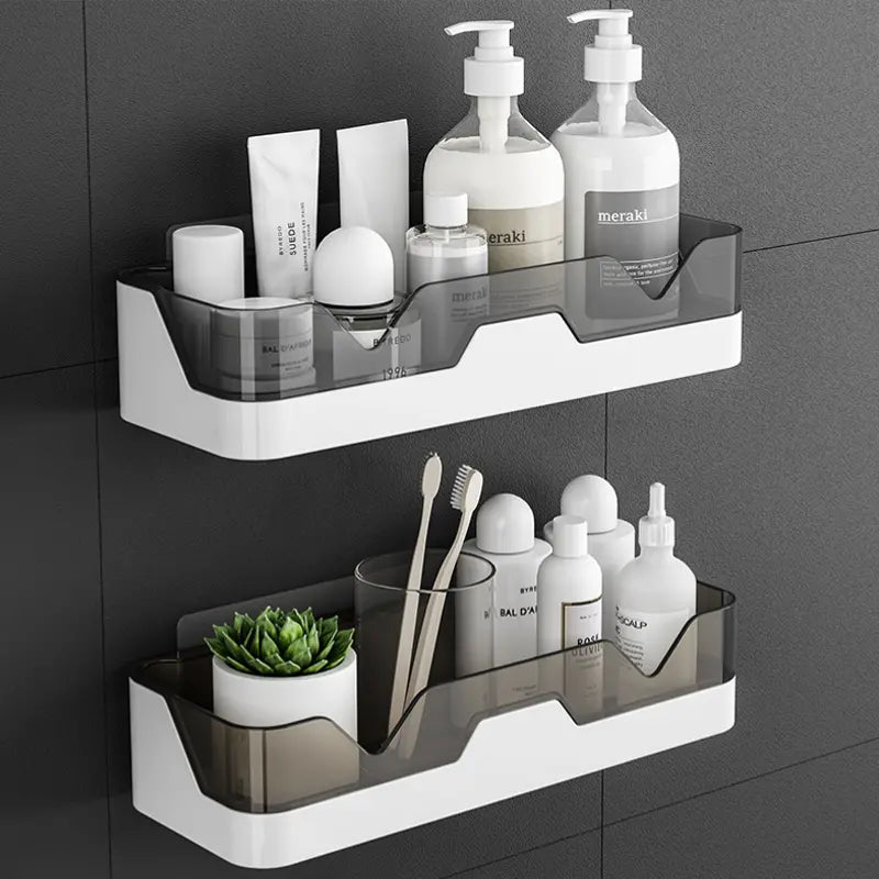 Bathroom Wall-mounted Organizer and Storage Rack Shelves