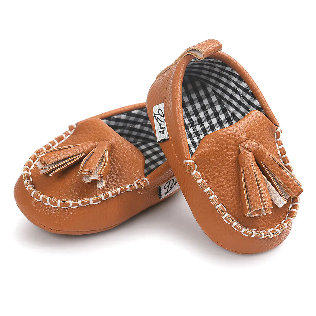 Toddler Soft Bottom Shoes with Tassels for Walking