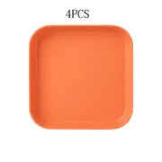 Versatile Plastic Plate for Enhanced Snacking Experience
