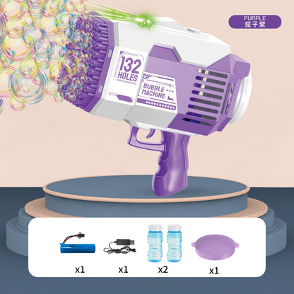 40-Hole Automatic Light-Up Bubble Machine for Outdoors