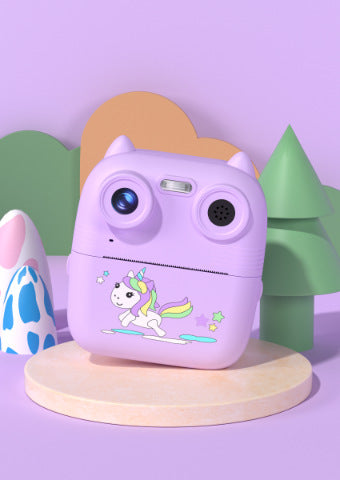 New Kids' Instant Camera with Dual Lenses and Printing