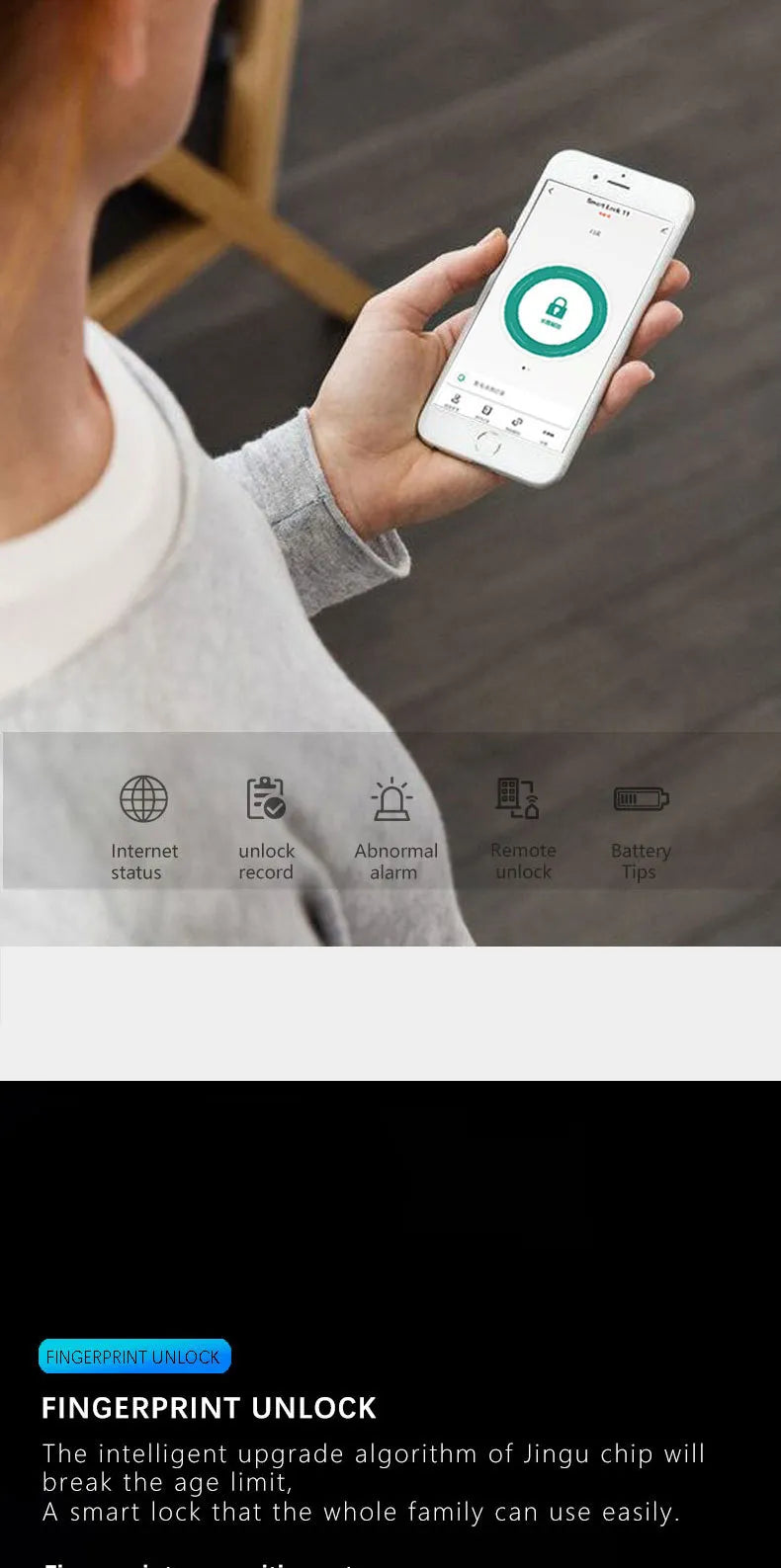 Smart Bluetooth Fingerprint Lock