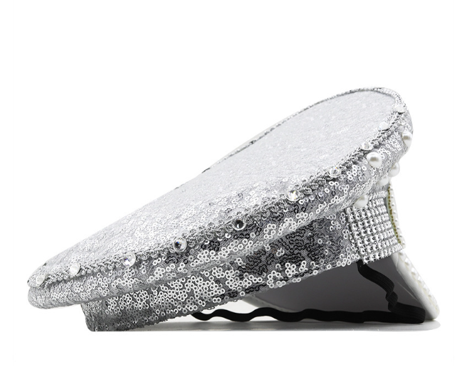 Silver Sequin Diamond Camera Mounting Accessory