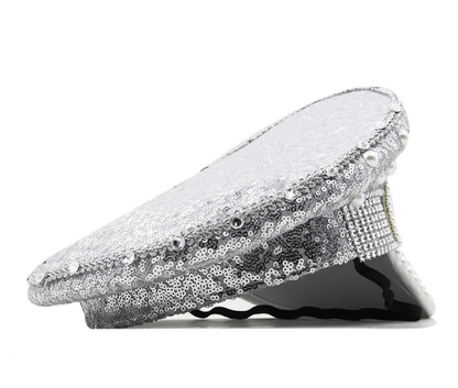 Silver Sequin Diamond Camera Mounting Accessory