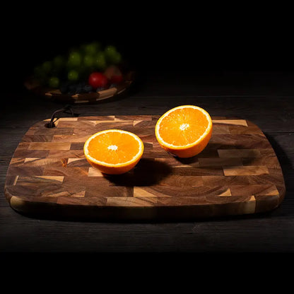 Large Acacia Wood Oval Cutting and Cheese Board (1pc)