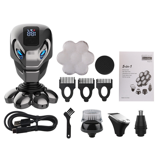 LARGNER 5-in-1 Electric Razor and Beard Trimmer
