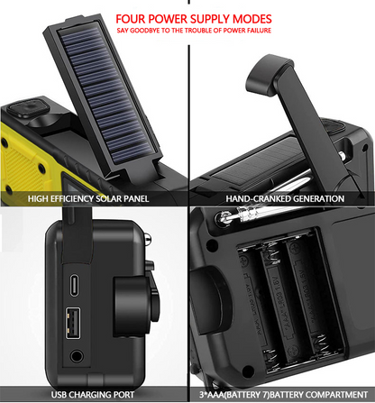 Outdoor Waterproof Emergency Solar Radio