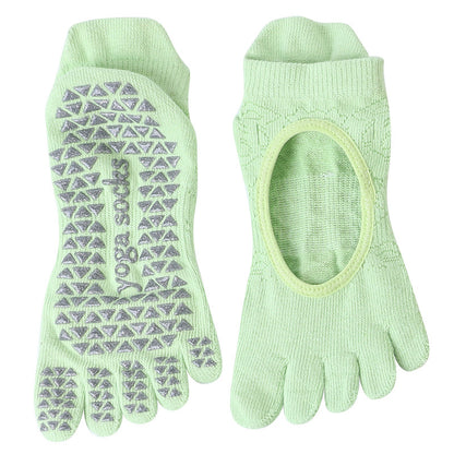 Non-Slip Five Finger Pilates Socks for Ladies