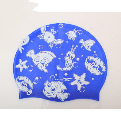 Cute Cartoon Silicone Swimming Cap for Children