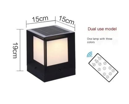 Outdoor Solar Waterproof Pillar Light for Gardens