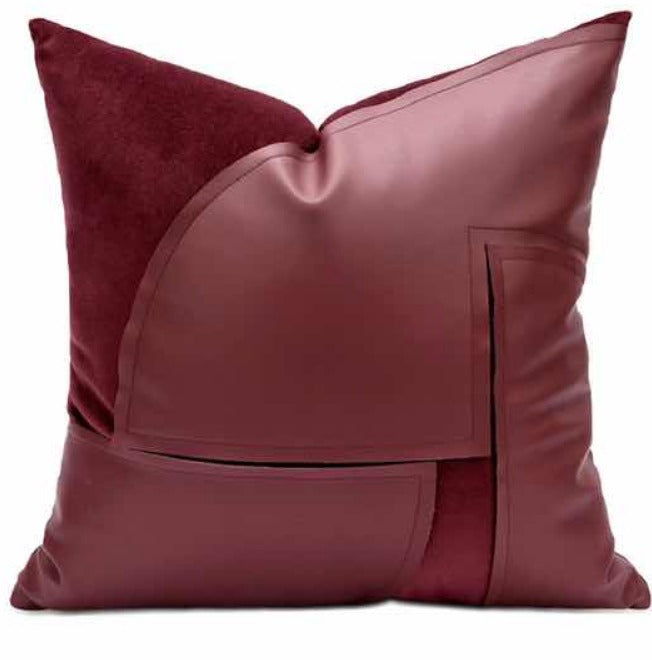 Red Designer Rosewood Sofa Cushion