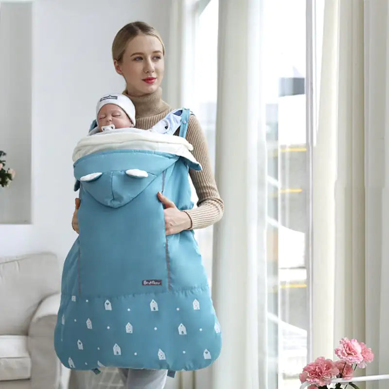 Warm Baby Carrier Cloak Cover Windproof Stroller Wrap