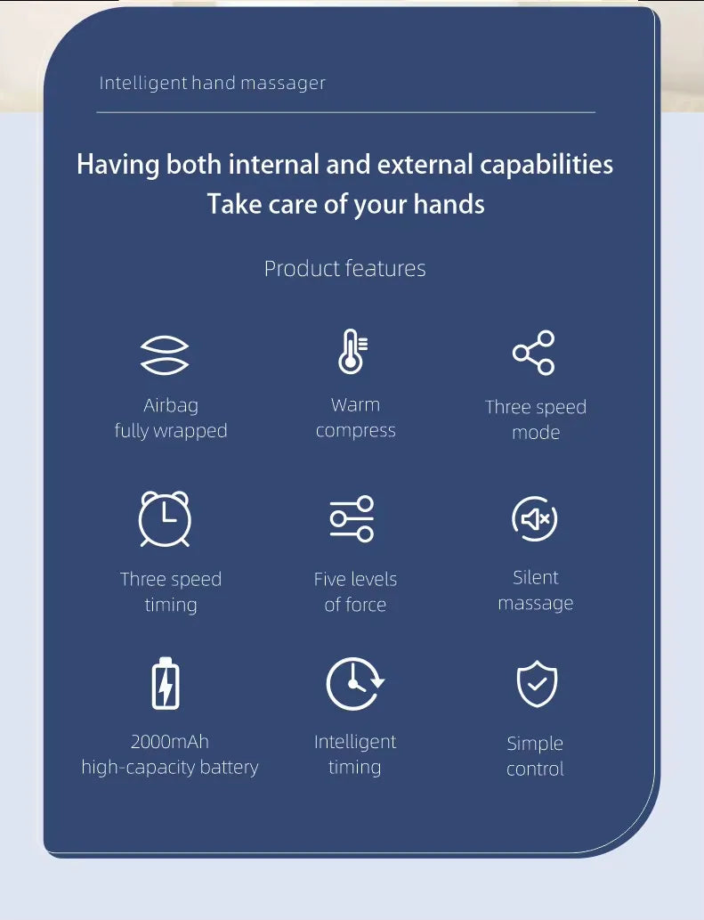 Portable Timing Multifunctional Hand Massager