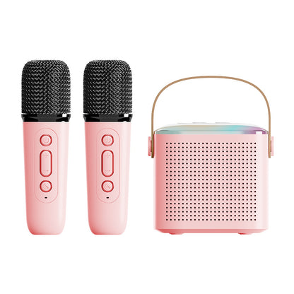 Portable Wireless Bluetooth Karaoke Microphone Speaker Set