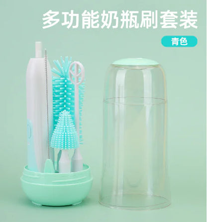 Electric Baby Bottle Cleaning Brush with UV Sterilizer (Set)