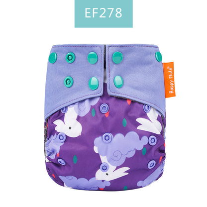 Happyflute Waterproof Bamboo Charcoal Cloth Diaper for Baby