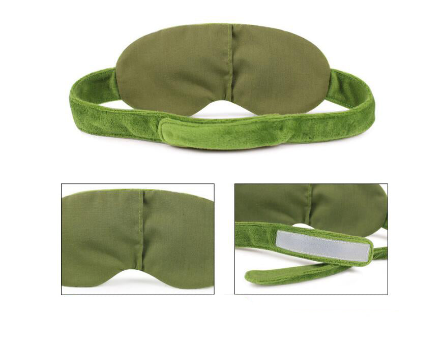Sad Frog Sleep Mask, Funny Expression Anime Eye Mask
