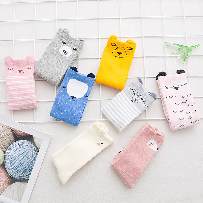 Anti-Slip Cartoon Baby Socks for 0-3 Years (Wholesale)