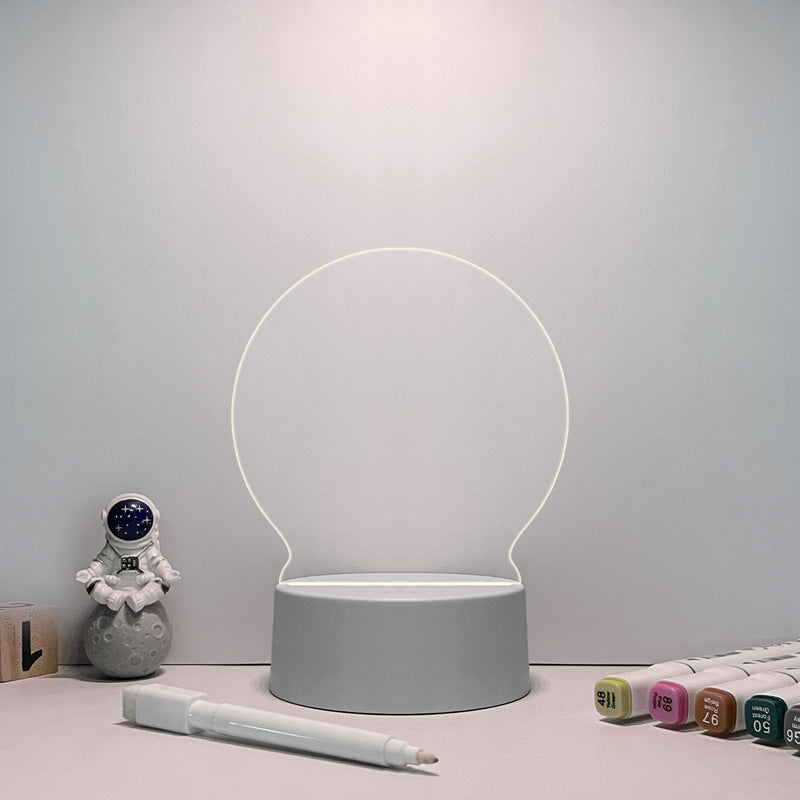 Creative LED Message Board with Transparent Design