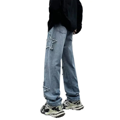 Youth Denim Fashion Pants with Wash Finish