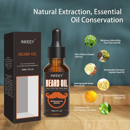 Natural Beard Oil with Shea Butter for Softening 1 Oz