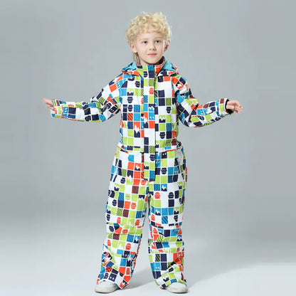 Children's One-Piece Ski Suit for Winter Fun