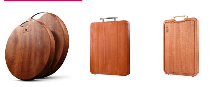 Thick Rubber Wood Rectangular Cutting Board