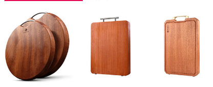Thick Rubber Wood Rectangular Cutting Board