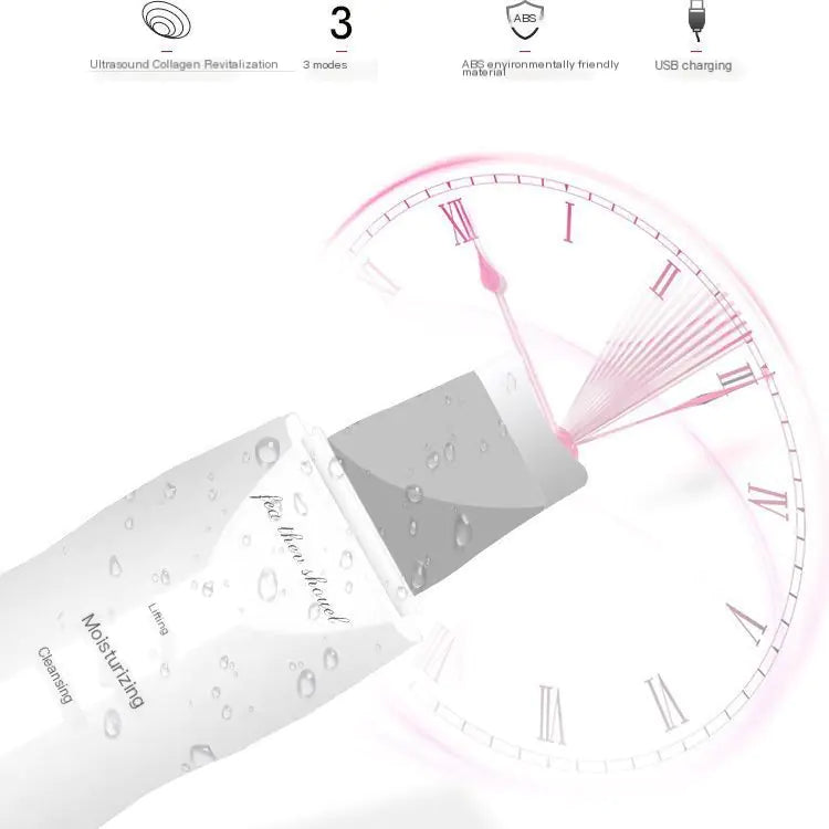 Ultrasonic Skin Scrubber for Home Facial Cleansing