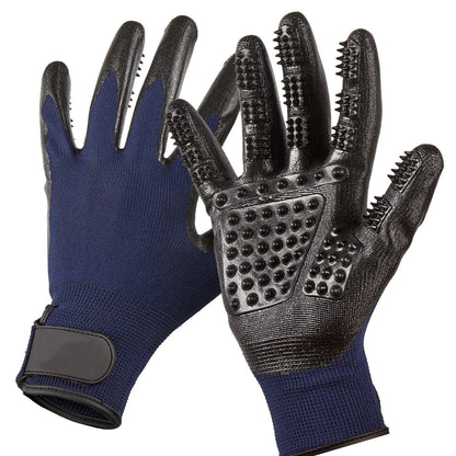 Cat Grooming Gloves with Bathing and Massage Brush