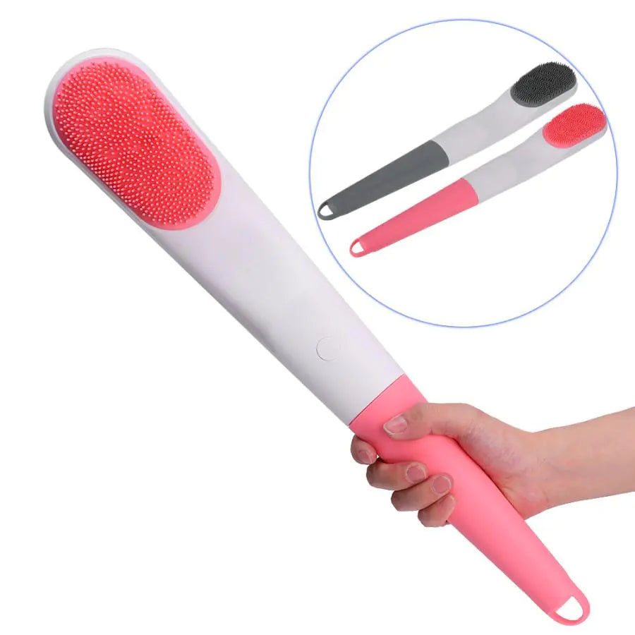 Electric Bath Scrubber with Silicone Long Handle