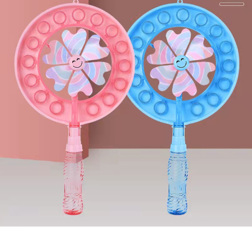 Colorful Windmill Bubble Machine for Kids