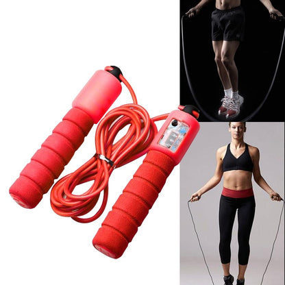 Sponge Handle Jump Rope with Calorie Counter for All