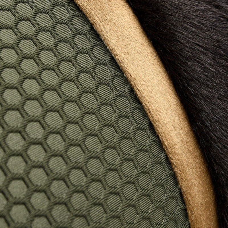 Black and Green High-End Patchwork Throw Pillow